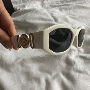 Versace white sunglasses